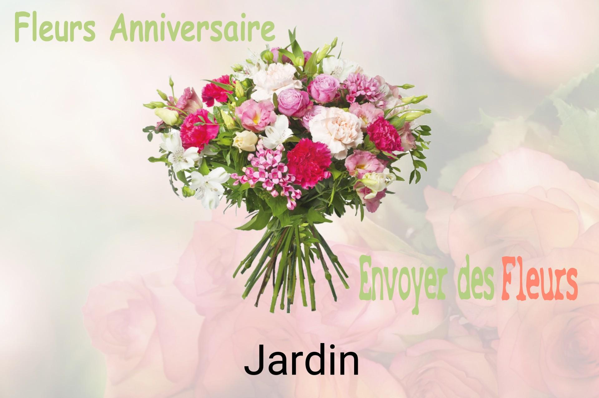 Bouquet de fleurs d’anniversaire livré à Jardin