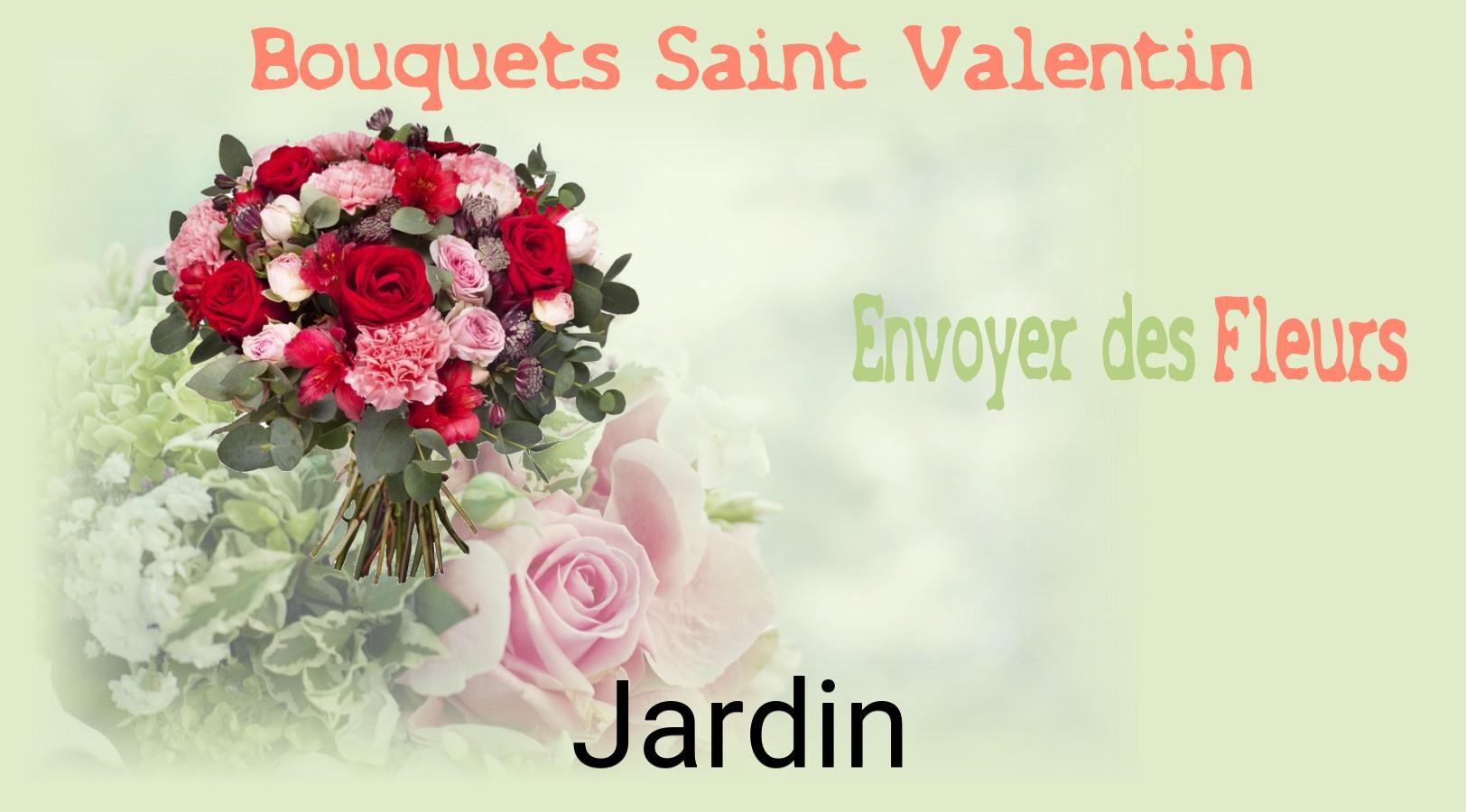 Roses de Saint-Valentin livrées à Jardin